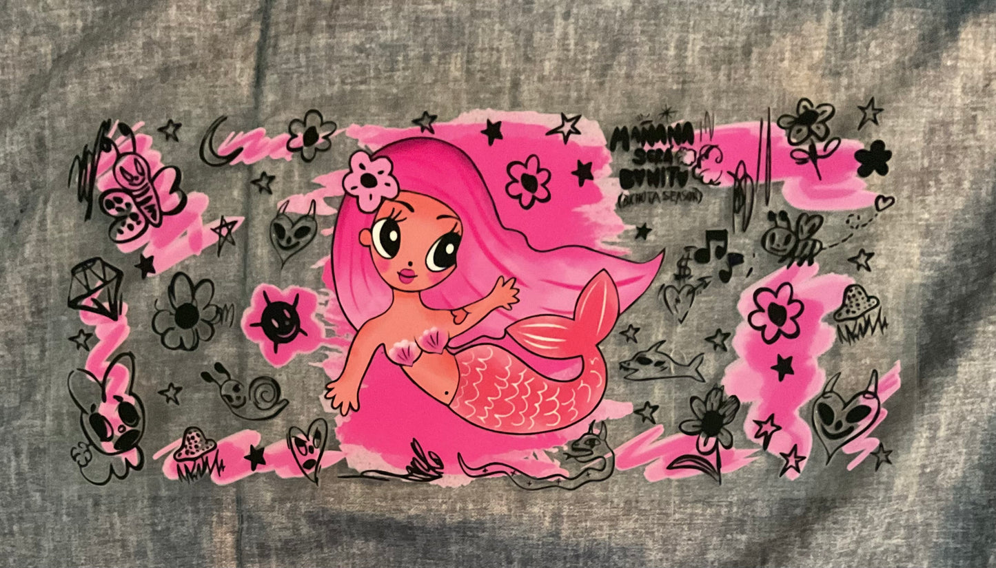 #87 Karol G themed pink mermaid