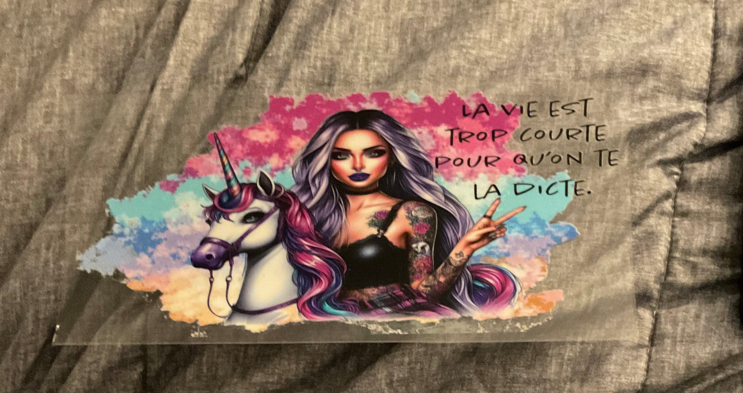 #54 Tattoo Girl Unicorn