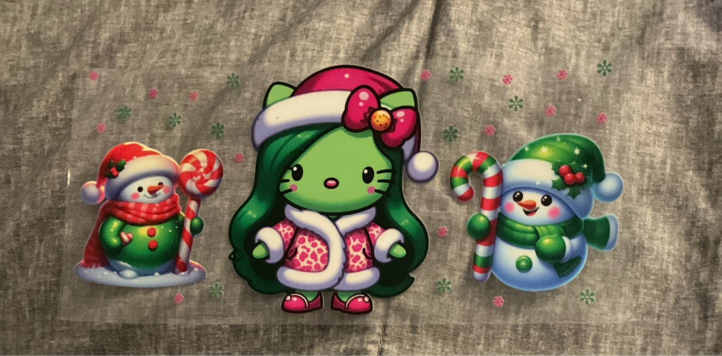 #189 HK Grin-h Christmas w/ snowmen