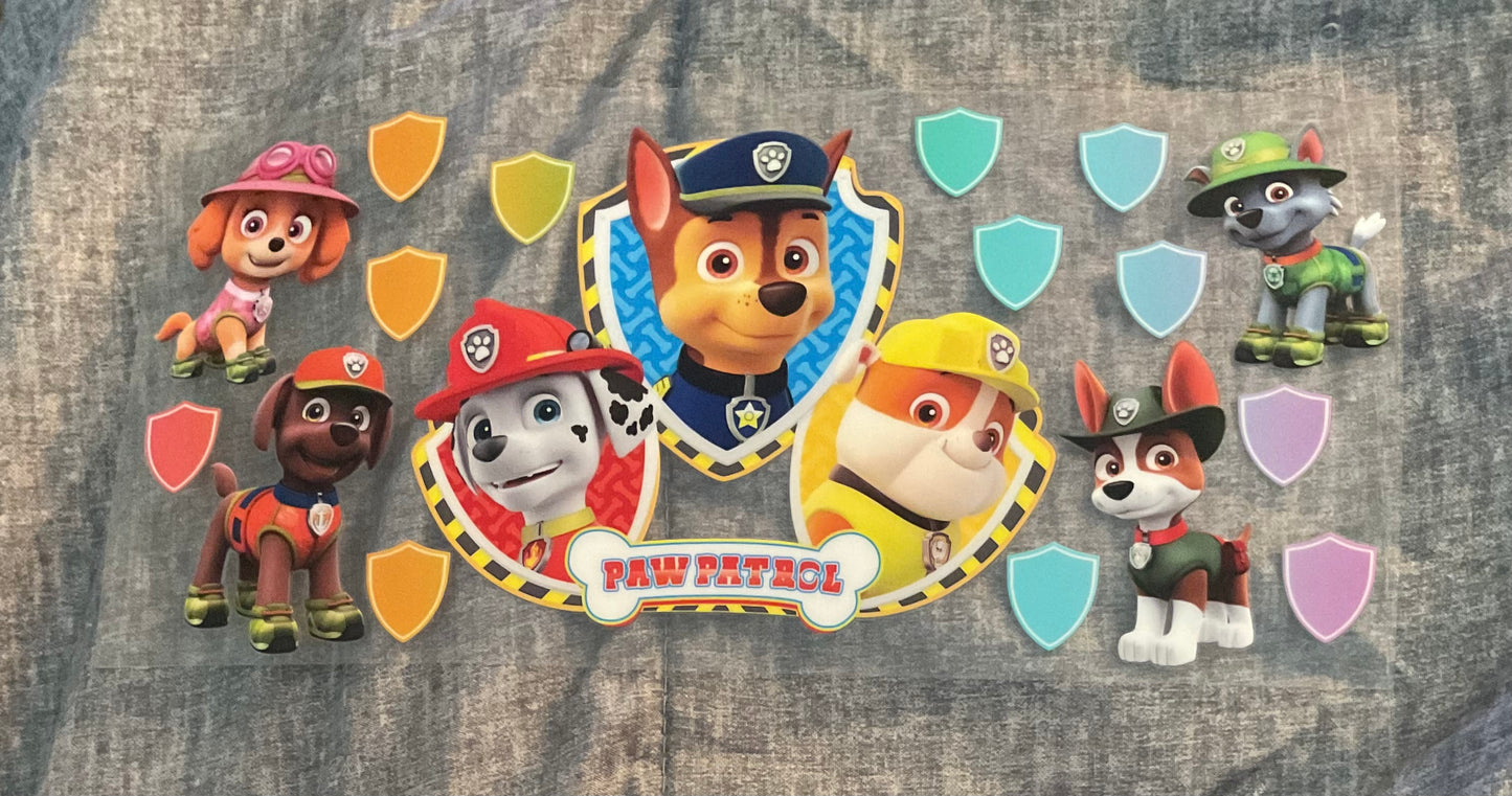 #228 kids cartoon dog paw p.