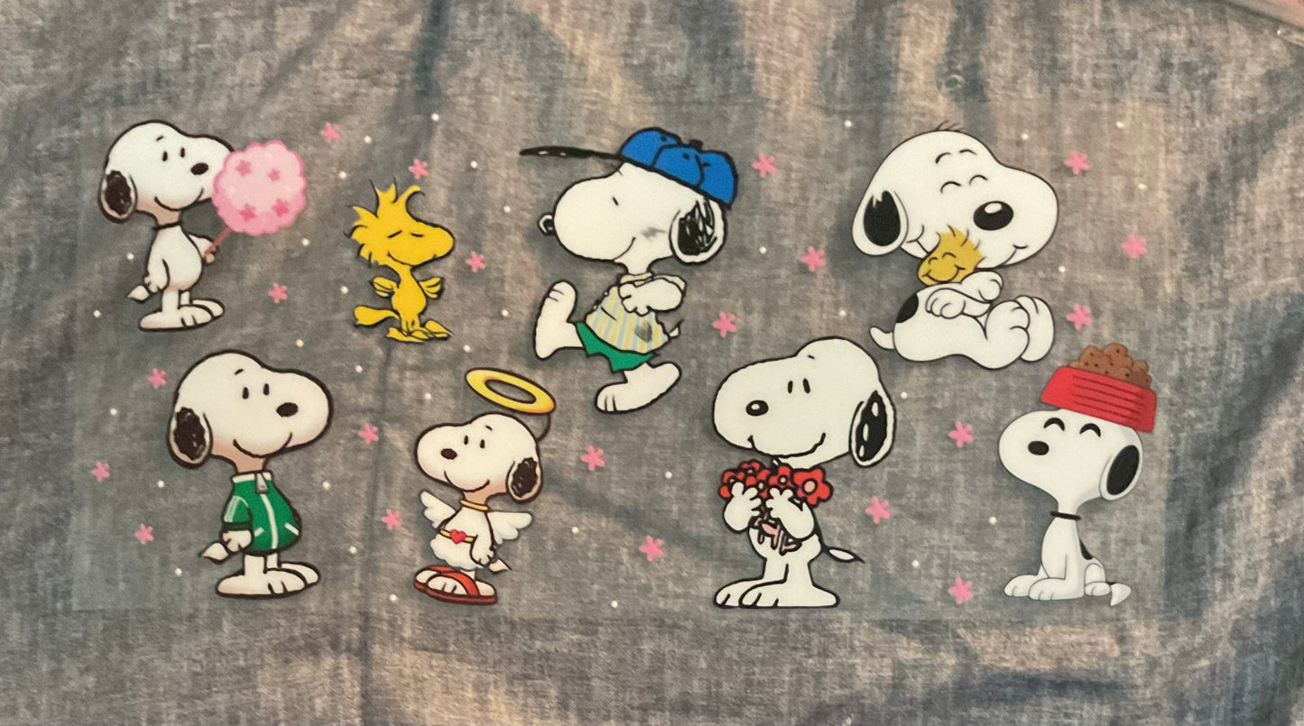 #224 White cartoon dog