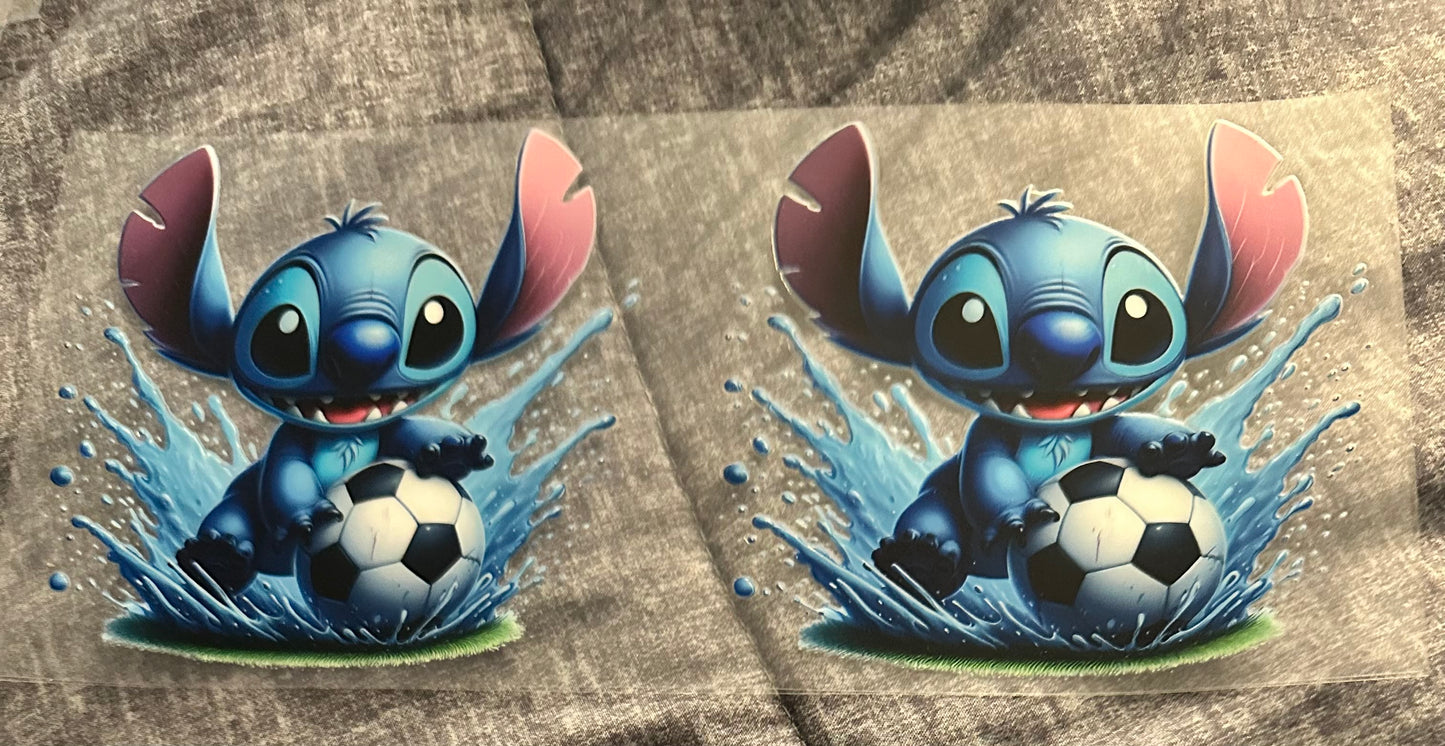 #36 Cartoon Blue Alien soccer