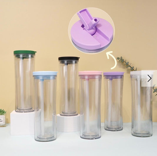 Flip top snow globe water bottle (20 oz)