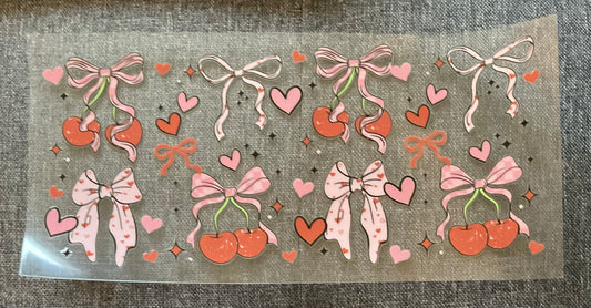 #466 Bows, cherries & hearts