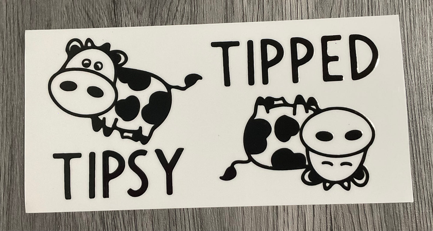 #421 Cows “Tipped, Tipsy”