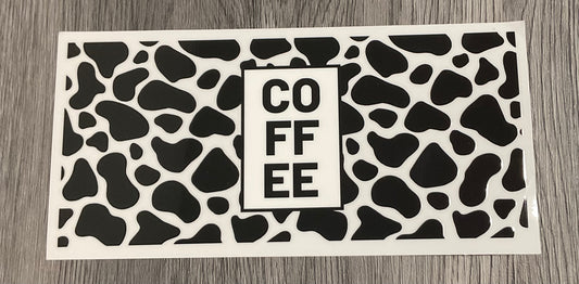 #375  Coffee & cow print