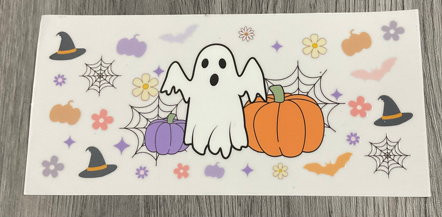 #393 Ghost, pumpkin, spiderweb