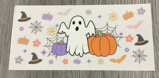 #393 Ghost, pumpkin, spiderweb