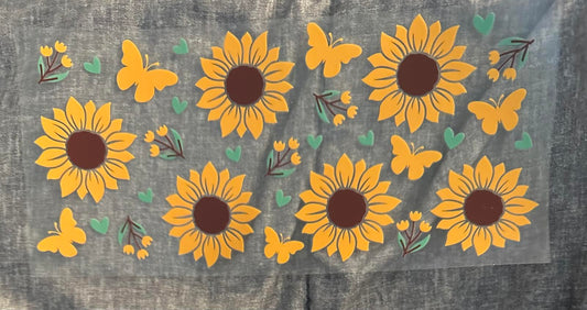 #160 Sunflowers and butterflies