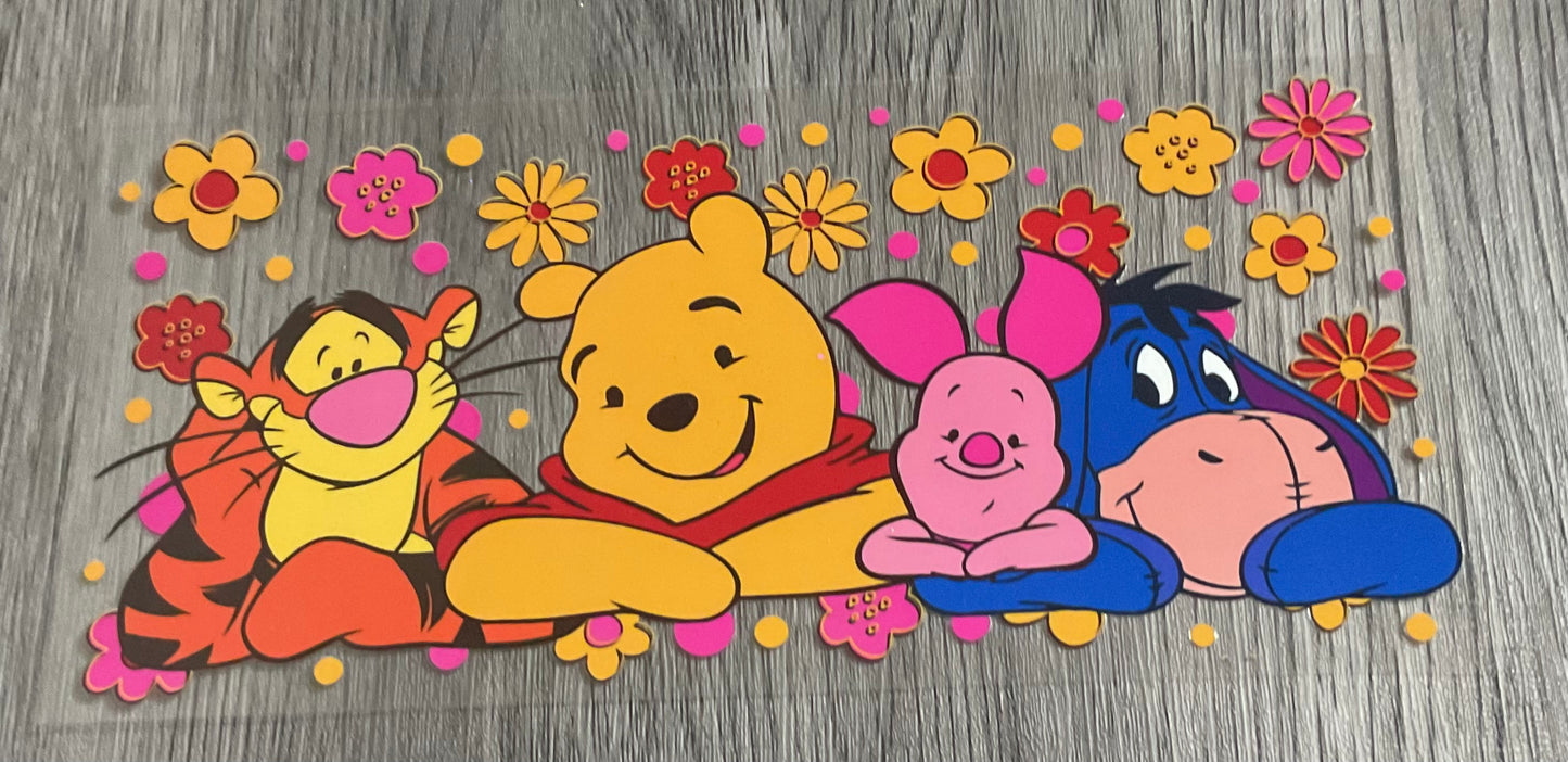 #40 Yellow cartoon bear & friends
