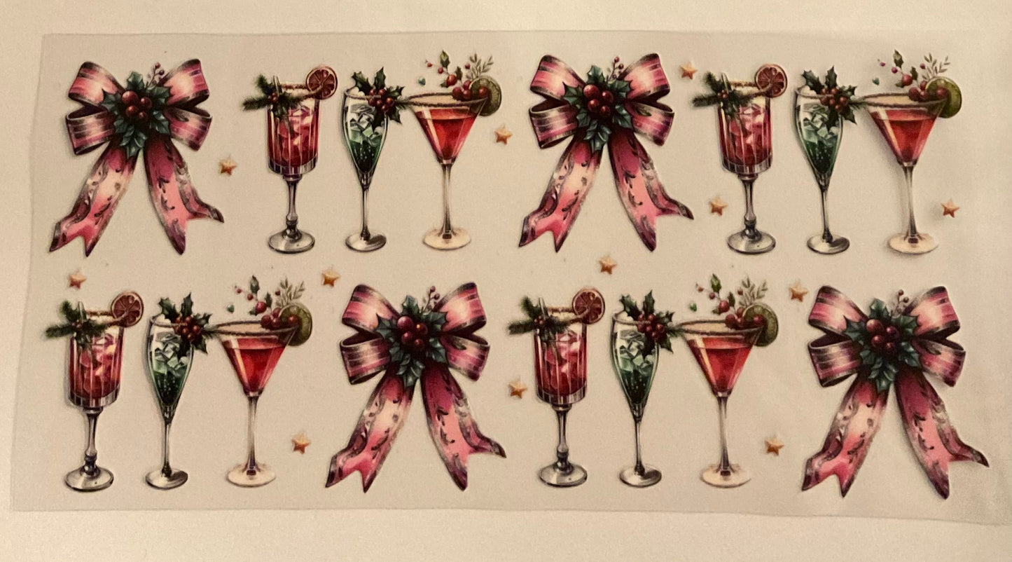 #298 Christmas Drinks and bows