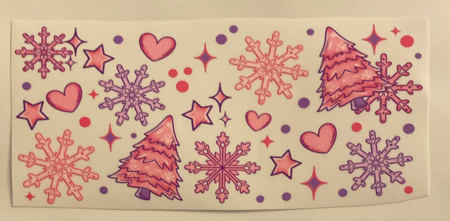 #254 Christmas trees & snowflakes