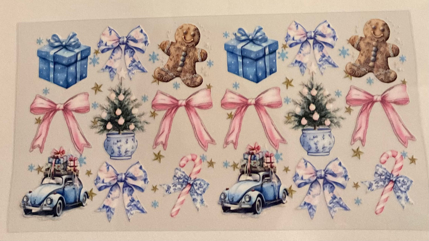 #305 Christmas bows, presents, gingerbread