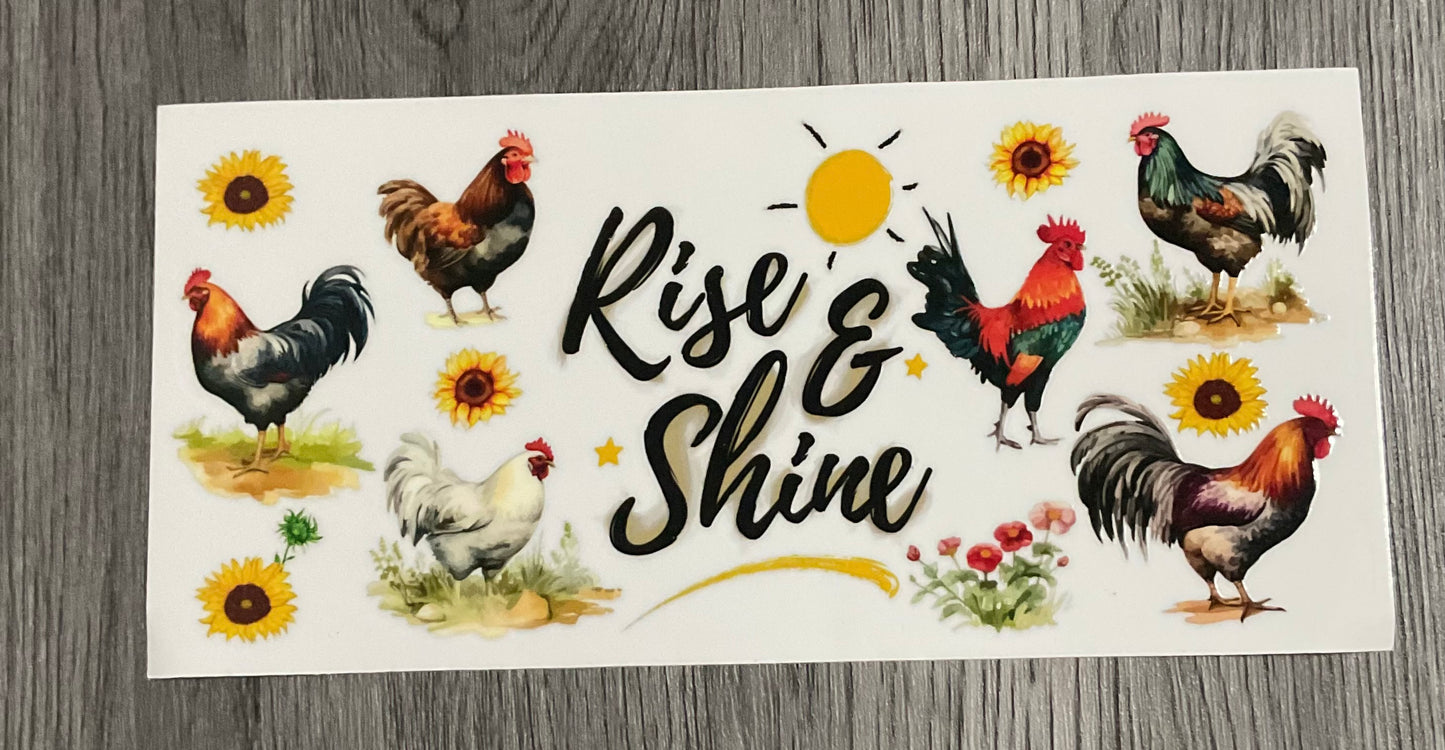 #397 Rise & Shine (roosters)