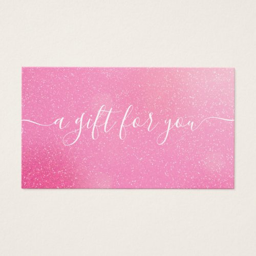 Pink Glitter Therapy Gift Card